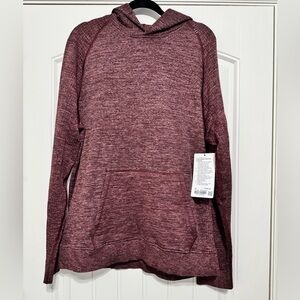 NWT Lululemon Engineered Warmth Hoodie in Mulled Wine / Pink Taupe / Black